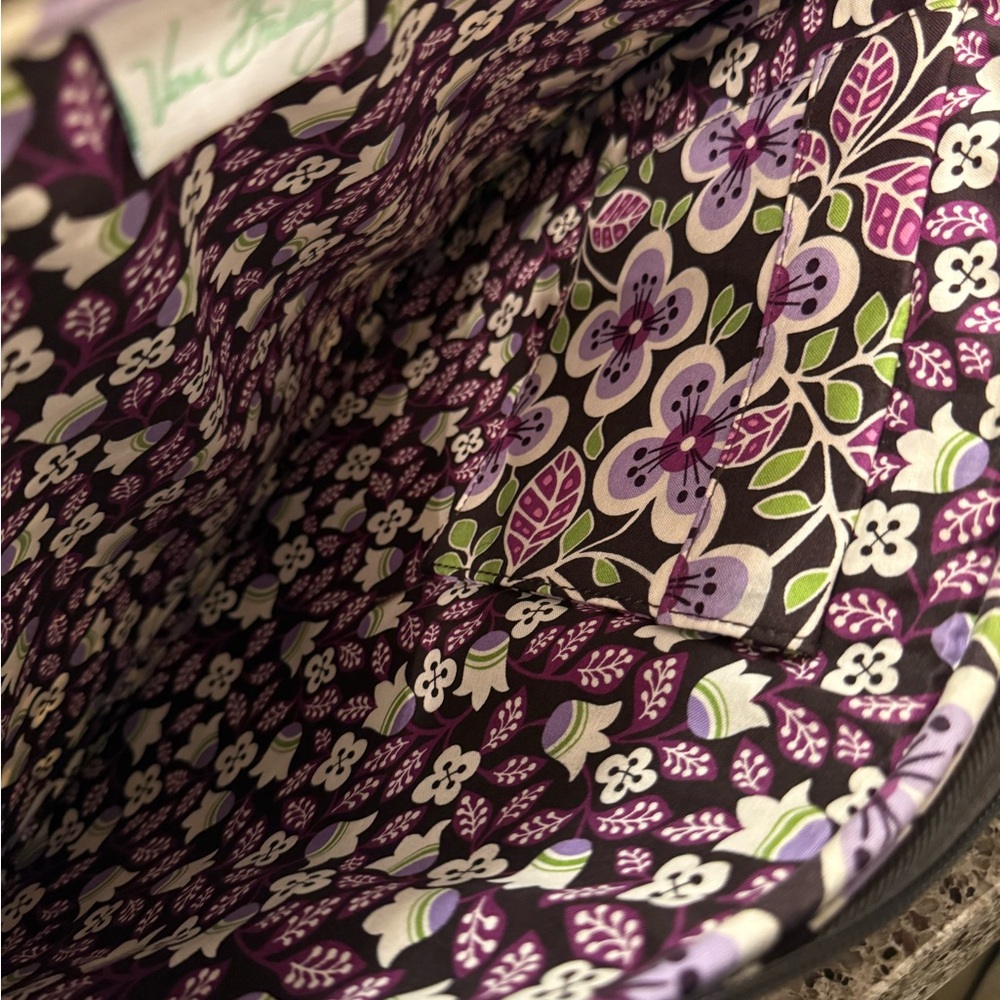 Vera Bradley Floral Laptop Bag Case in Retired Plum Petals Pattern - Picture 3 of 6